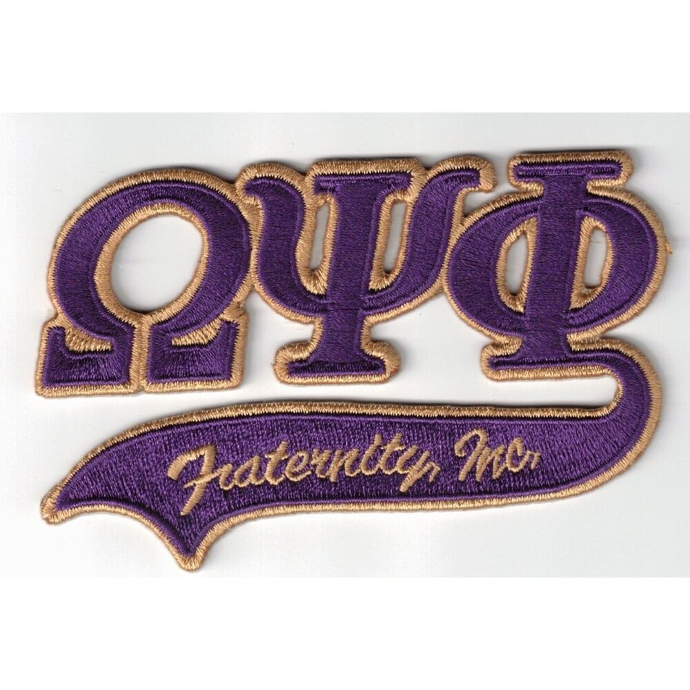 Omega Psi Phi Fraternity 2.5x4in Iron / Sew-On Patch